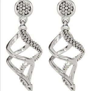 Lagos sterling silver swirl earrings